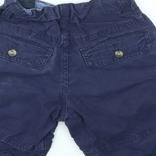 M&S Boys Blue   Chino Shorts Size 8-9 Years