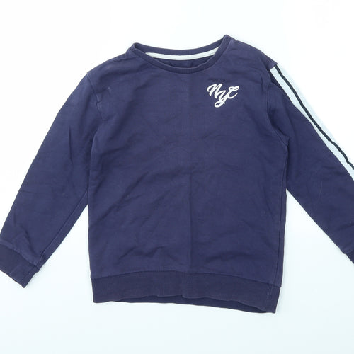 Primark Boys Blue   Pullover Jumper Size 7-8 Years