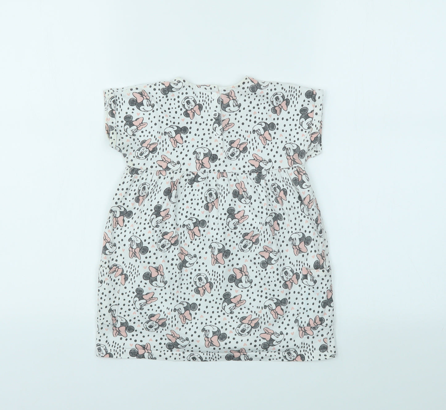 George Girls Ivory Geometric  Fit & Flare  Size 12-18 Months