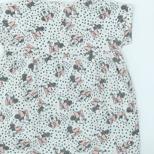 George Girls Ivory Geometric  Fit & Flare  Size 12-18 Months
