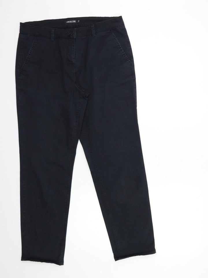 Debenhams Womens Black Trousers Size 12 L29 in