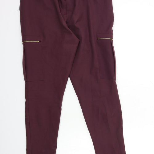 Select Womens Purple   Trousers  Size 10 L30 in