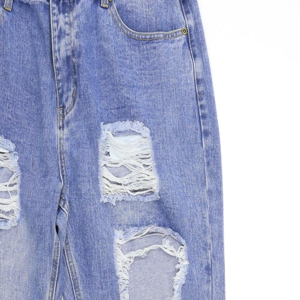 I SAW IT FIRST Womens Blue  Denim Mom Jeans Size 16 L27 in