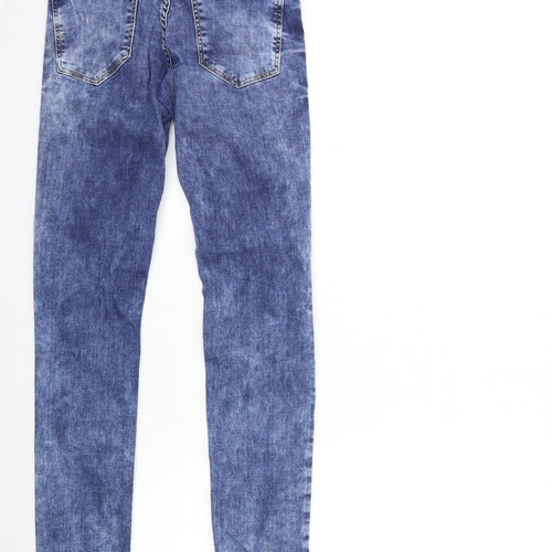 H&M Womens Blue  Denim Skinny Jeans Size 26 in L32 in
