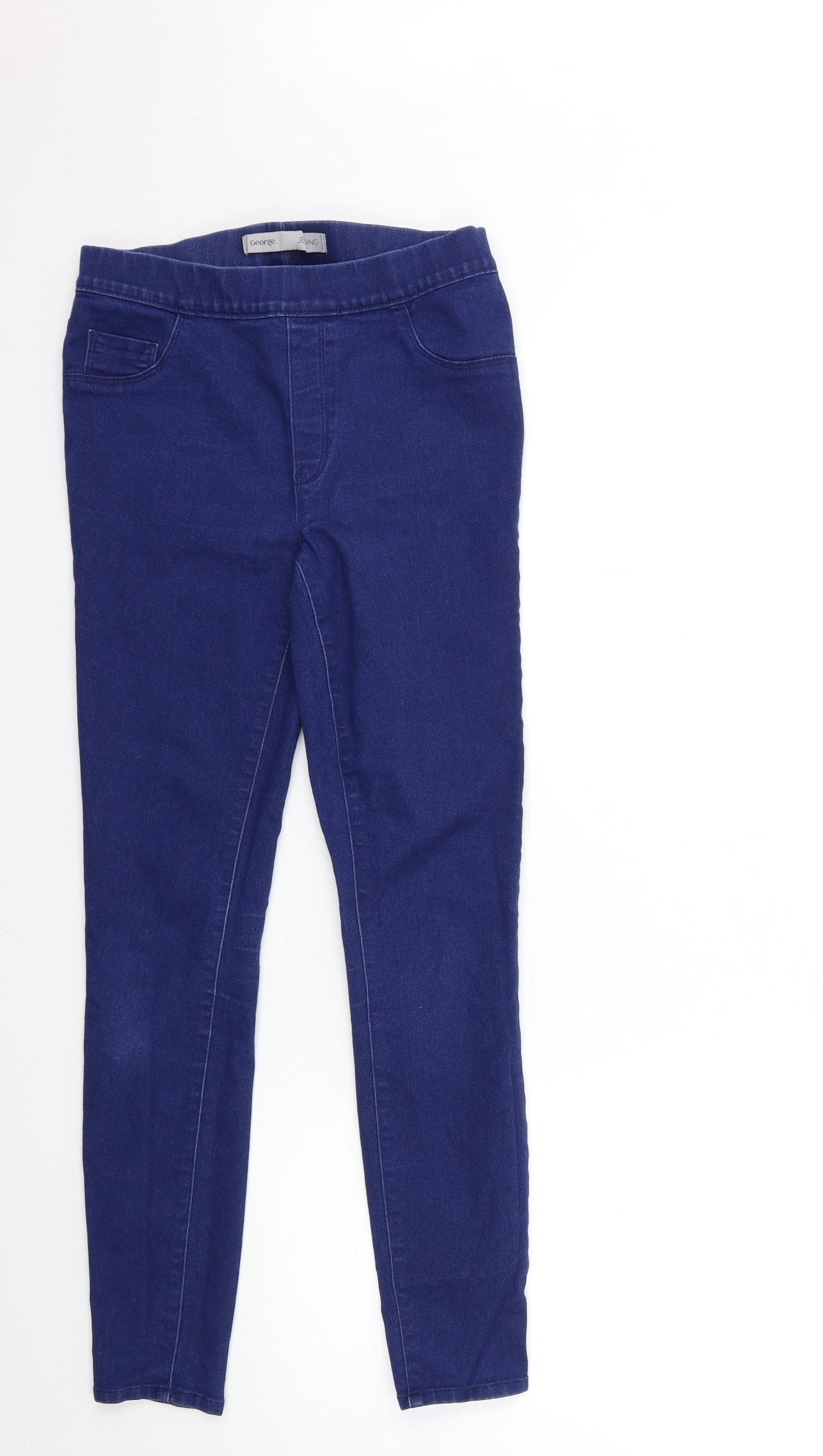 George Womens Blue  Denim Jegging Jeans Size 8 L28 in