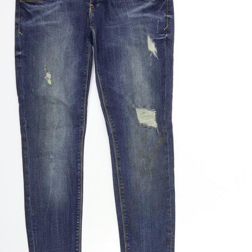 FOR EVERYDAY Womens Blue  Denim Skinny Jeans Size 27 in L27 in