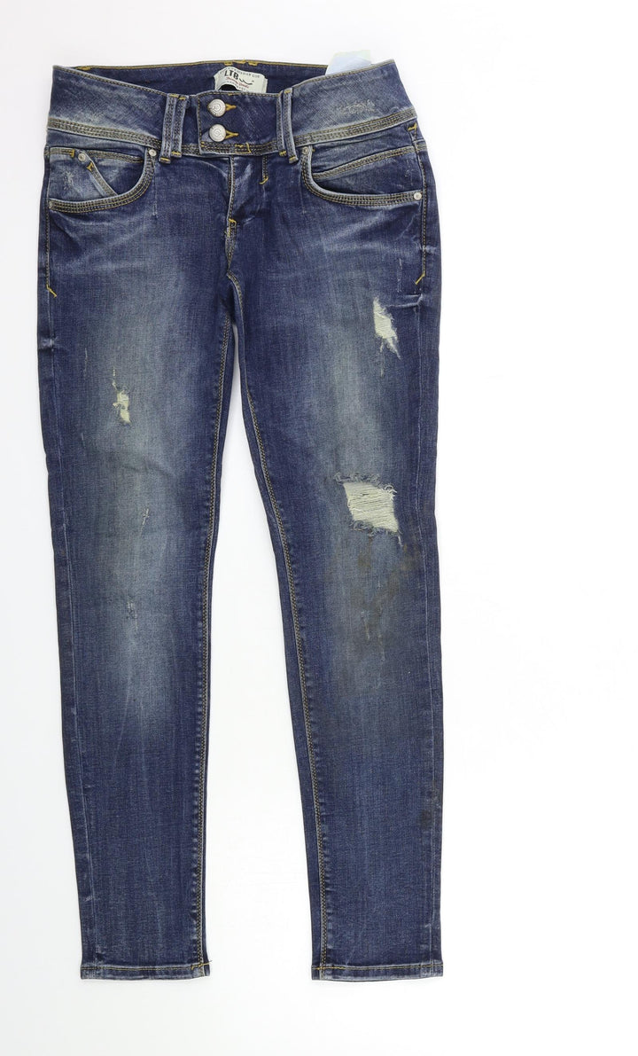 FOR EVERYDAY Womens Blue  Denim Skinny Jeans Size 27 in L27 in