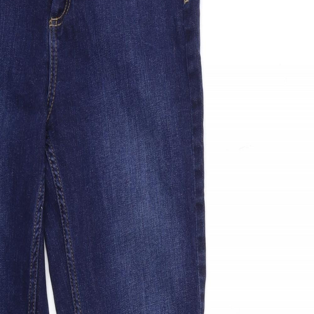 Marks and Spencer Womens Blue  Denim Straight Jeans Size 10 L31 in