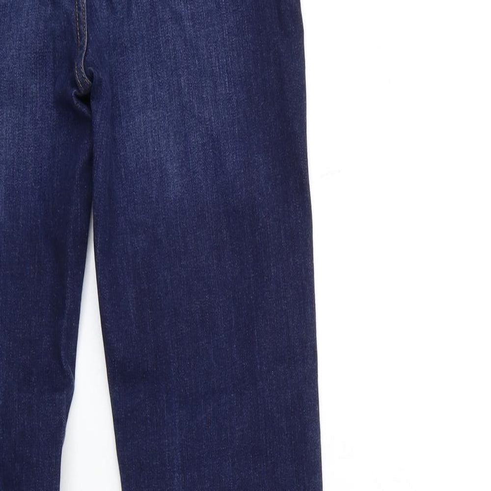Marks and Spencer Womens Blue  Denim Straight Jeans Size 10 L31 in