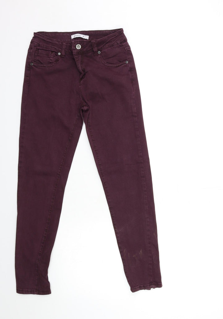 MONDAY Womens Red  Denim Skinny Jeans Size M L26 in