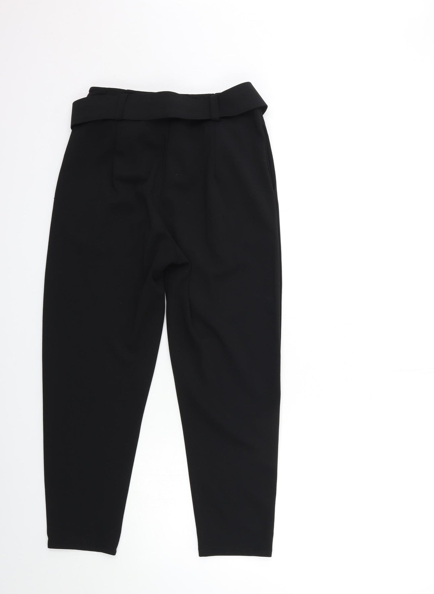 Krisp Womens Black   Trousers  Size 8 L25 in