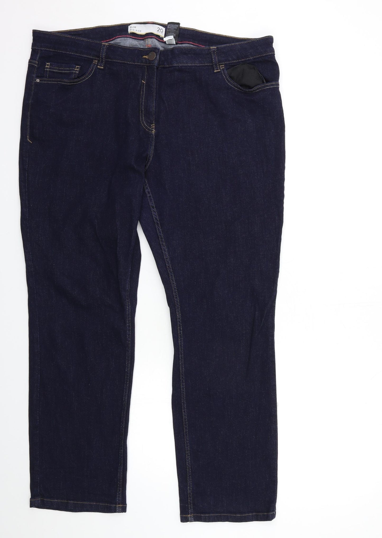 NEXT Womens Blue  Denim Skinny Jeans Size 20 L28 in