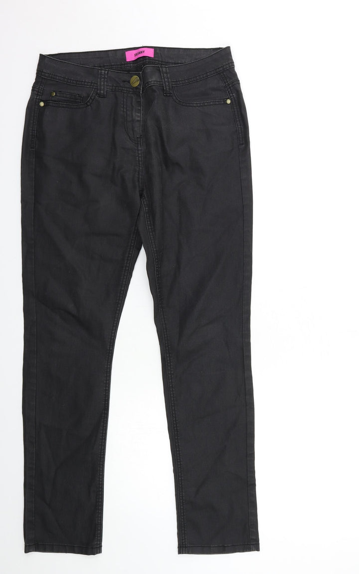Preworn Womens Black  Denim Straight Jeans Size 30 in L30 in
