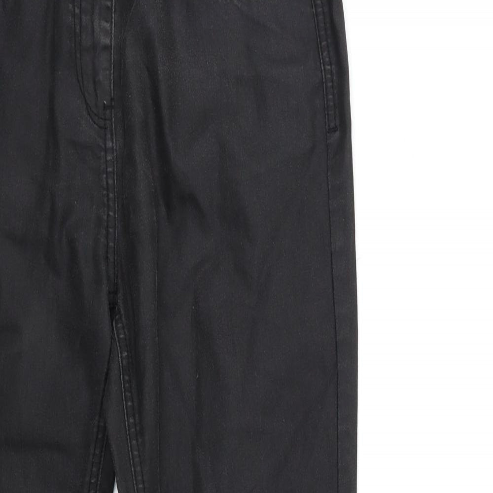 Preworn Womens Black  Denim Straight Jeans Size 30 in L30 in
