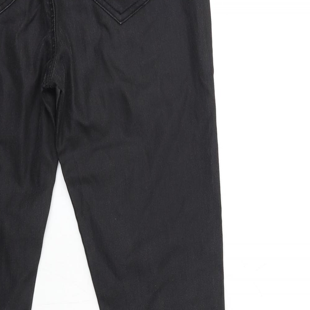 Preworn Womens Black  Denim Straight Jeans Size 30 in L30 in