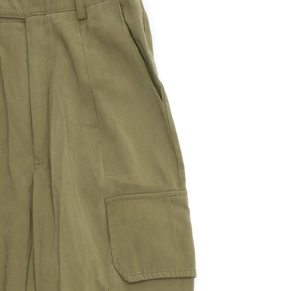 Mango Womens Green   Cargo Trousers Size S L26 in