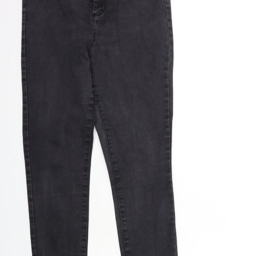 Denim & Co. Womens Black  Denim Skinny Jeans Size 14 L27 in