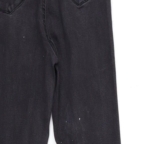 Denim & Co. Womens Black  Denim Skinny Jeans Size 14 L27 in