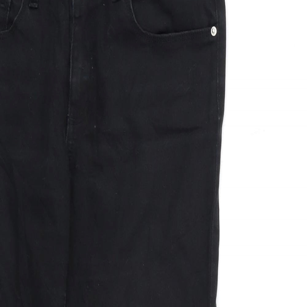 Preworn Womens Black  Denim Skinny Jeans Size 29 in L28 in