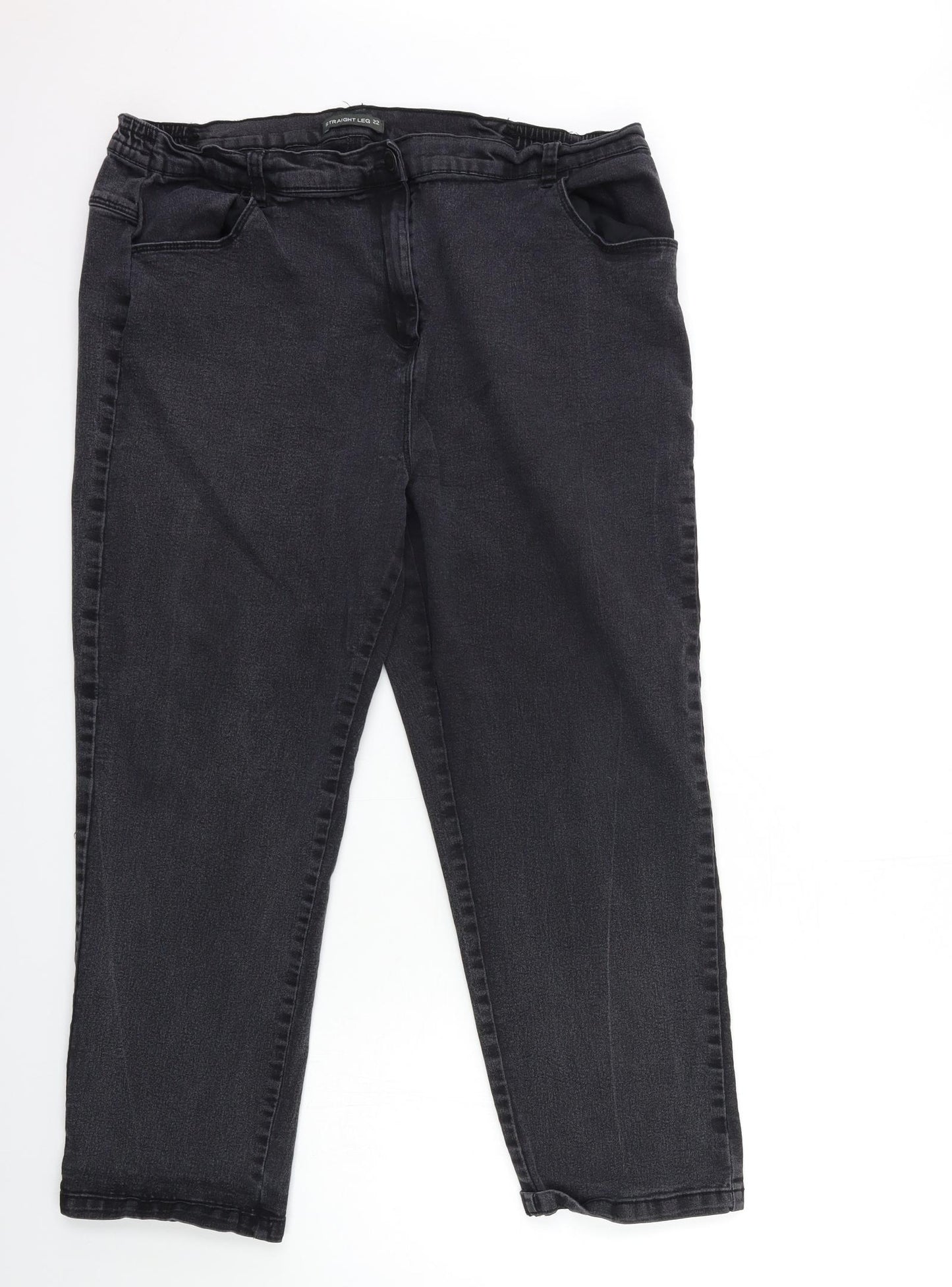 Bonmarché Womens Black  Denim Skinny Jeans Size 22 L26 in