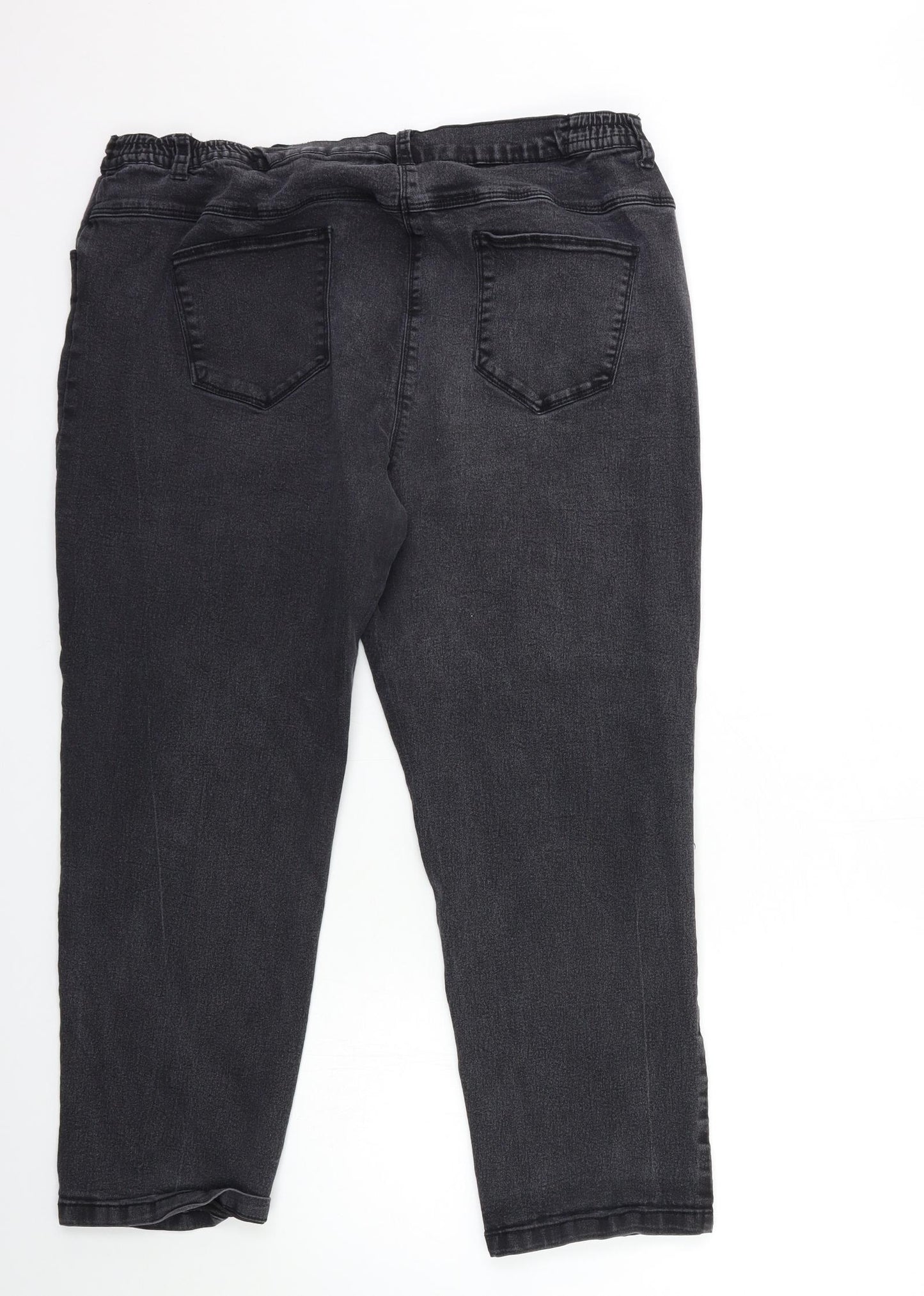 Bonmarché Womens Black  Denim Skinny Jeans Size 22 L26 in