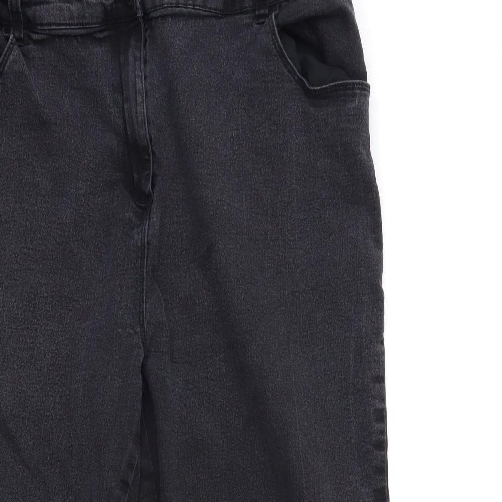 Bonmarché Womens Black  Denim Skinny Jeans Size 22 L26 in