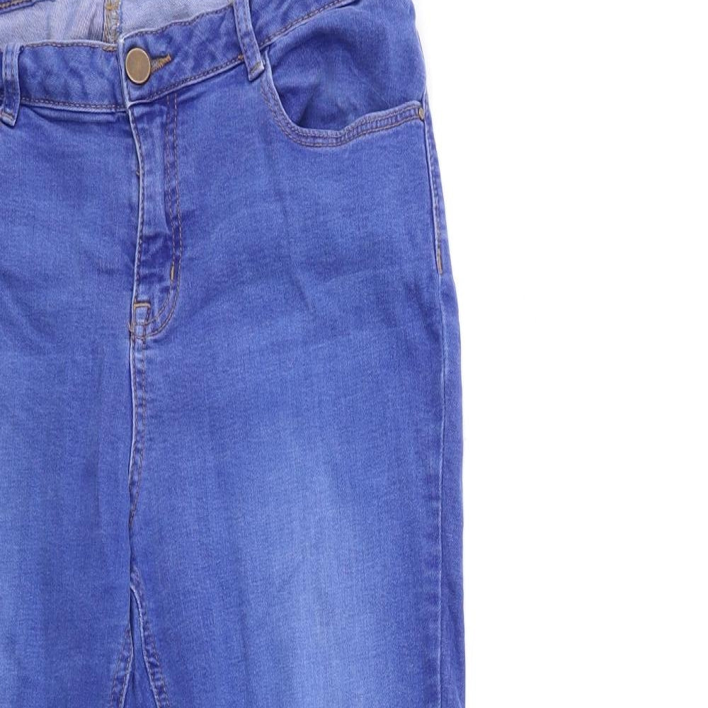 Dorothy Perkins Womens Blue  Denim Skinny Jeans Size 14 L30 in