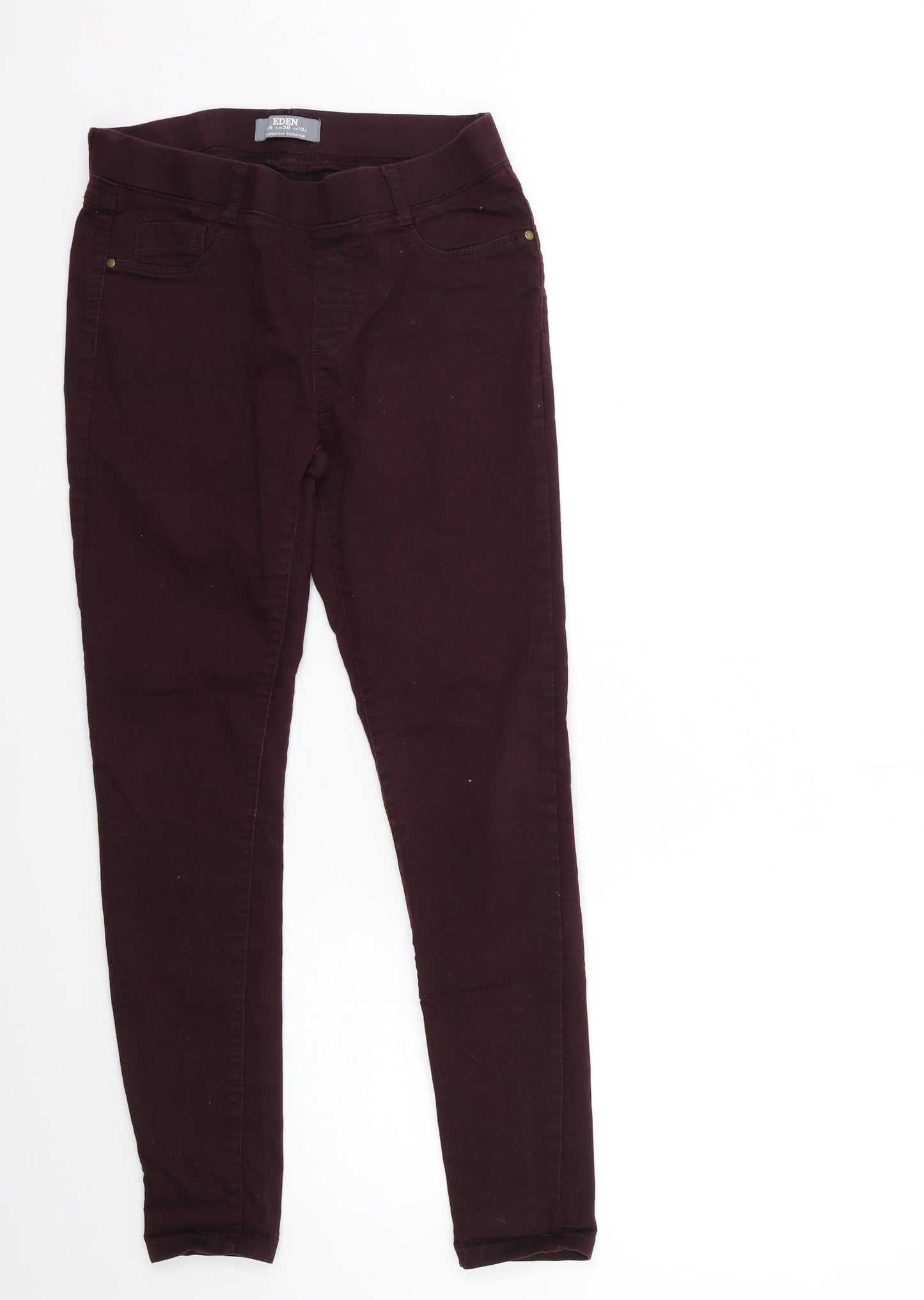 Dorothy Perkins Womens Red  Denim Jegging Jeans Size 10 L28 in
