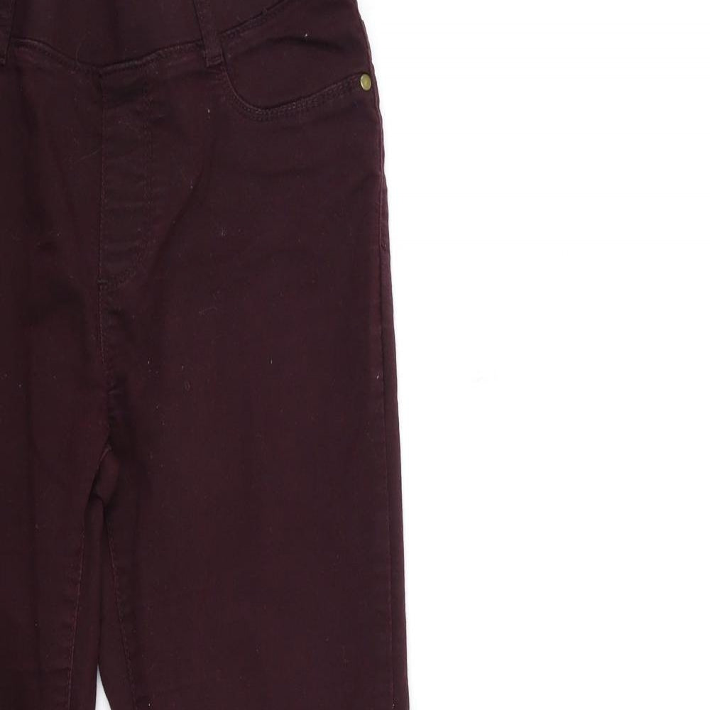 Dorothy Perkins Womens Red  Denim Jegging Jeans Size 10 L28 in