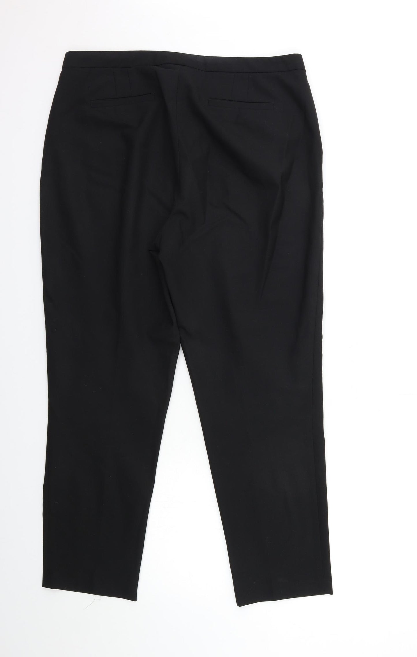 John Lewis Womens Black   Trousers  Size 14 L28 in