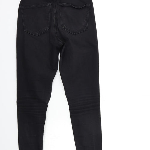 Topshop Womens Black  Denim Skinny Jeans Size 28 in L32 in