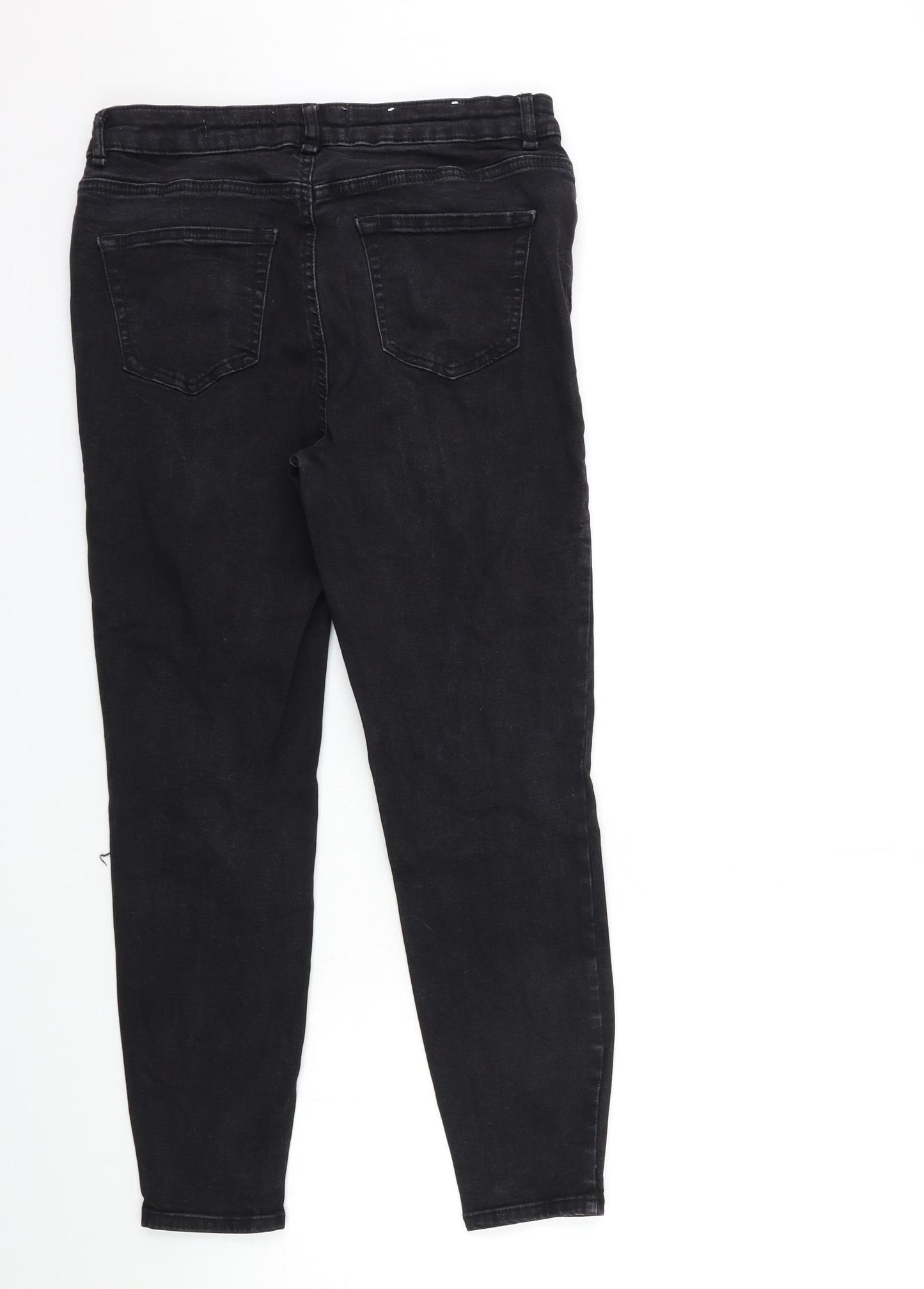 New Look Womens Black  Denim Skinny Jeans Size 12 L25 in