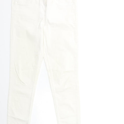 Papaya Womens White  Denim Skinny Jeans Size 10 L28 in