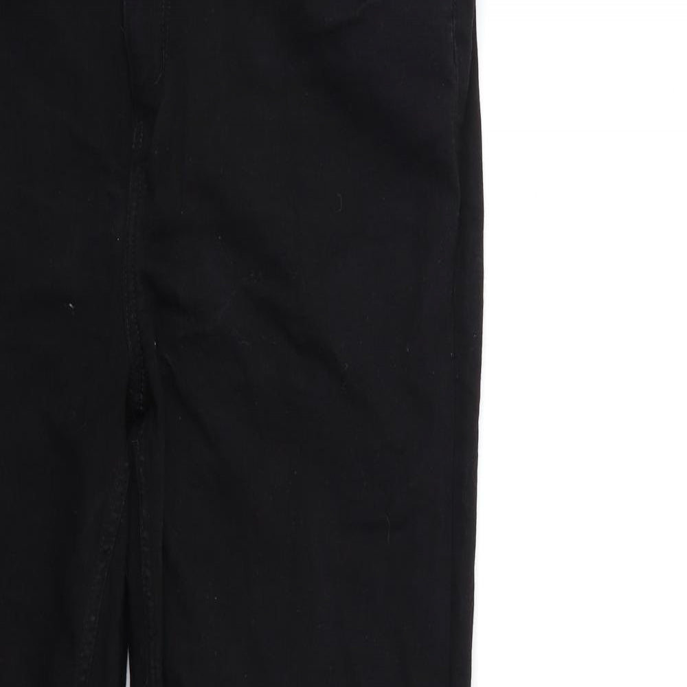 Marks and Spencer Womens Black  Denim Straight Jeans Size 18 L32 in