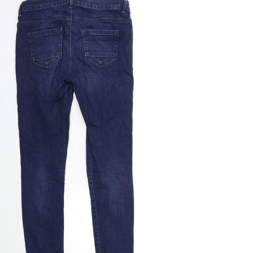 Denim & Co. Womens Blue  Denim Skinny Jeans Size 10 L28 in