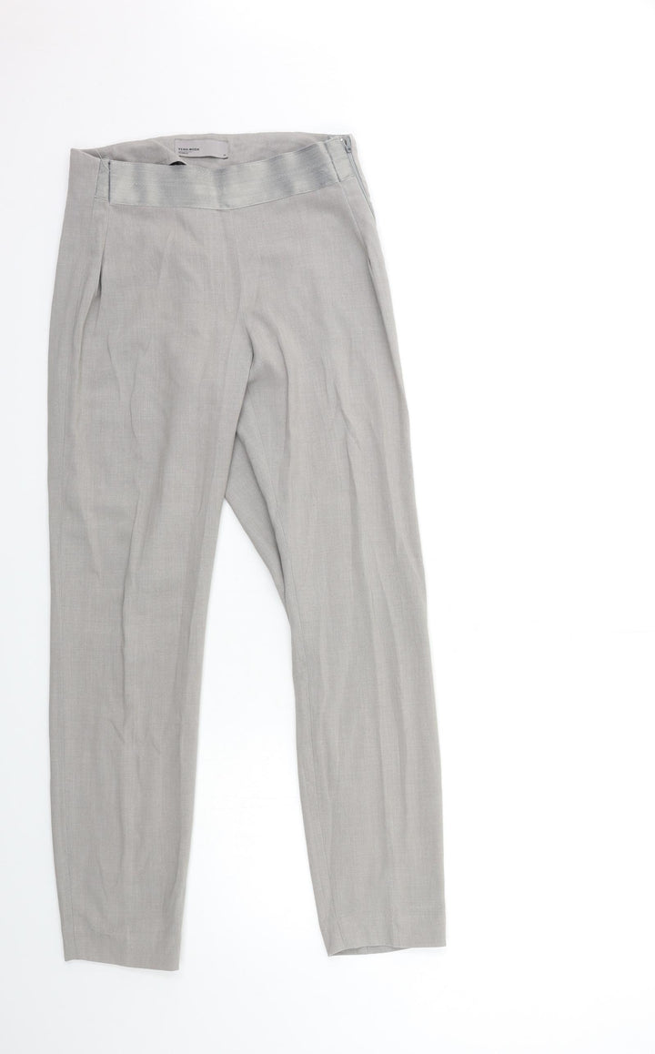 VERO MODA Womens Grey Trousers Size 36 in L30 in