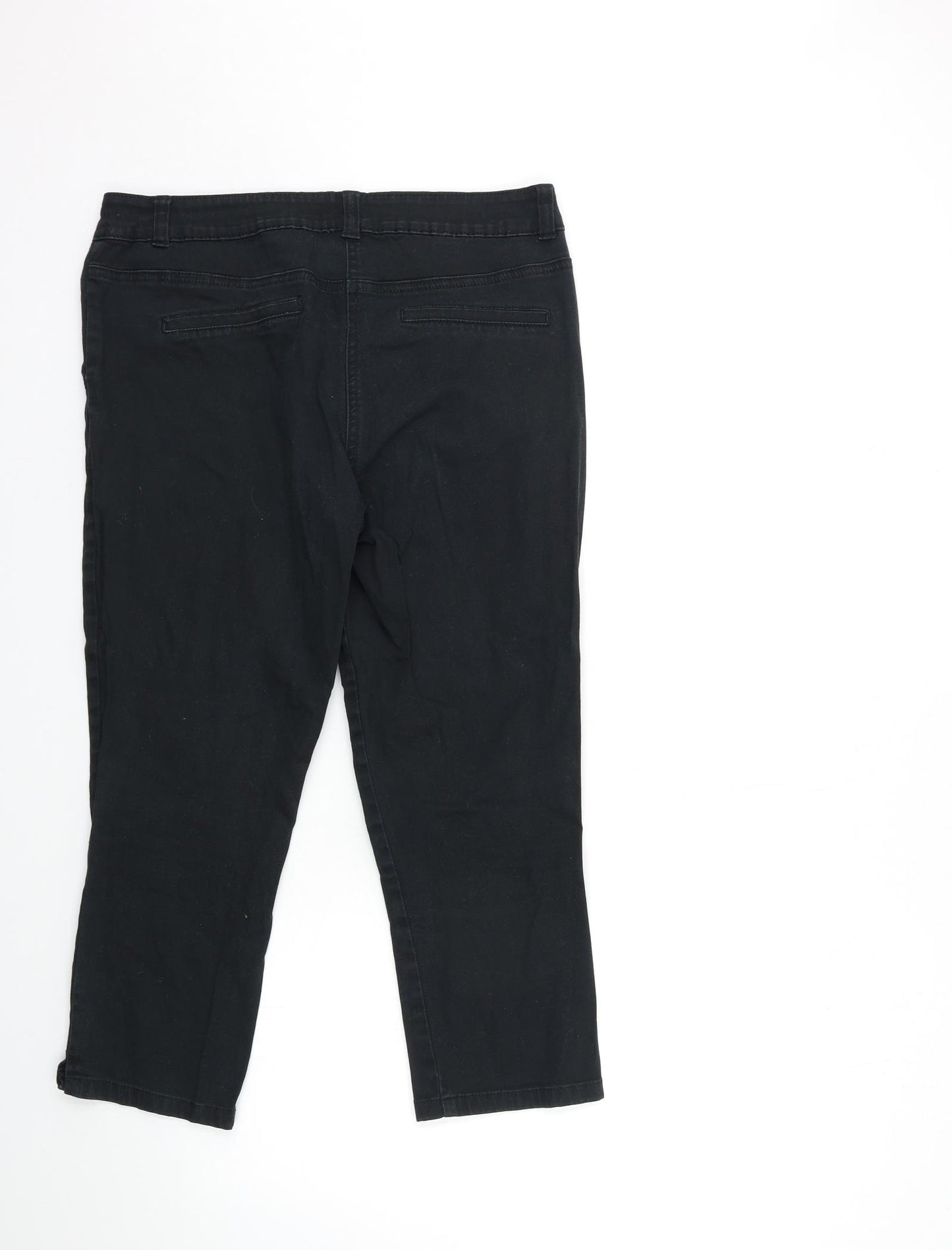 George Womens Black   Trousers  Size 12 L22 in