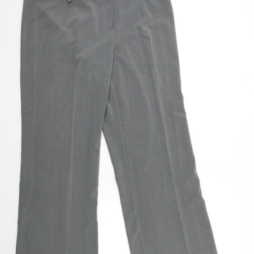 EVIE Womens Grey Striped  Trousers  Size 18 L30 in