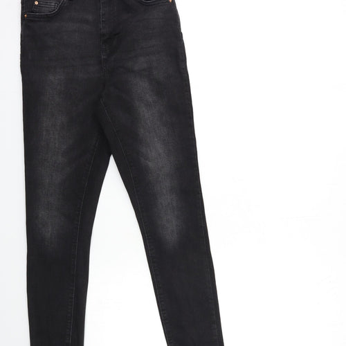 Denim & Co. Womens Black  Denim Skinny Jeans Size 12 L28 in