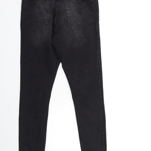 Denim & Co. Womens Black  Denim Skinny Jeans Size 12 L28 in