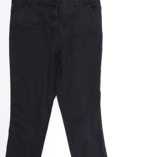 George Womens Black   Trousers  Size 12 L26 in