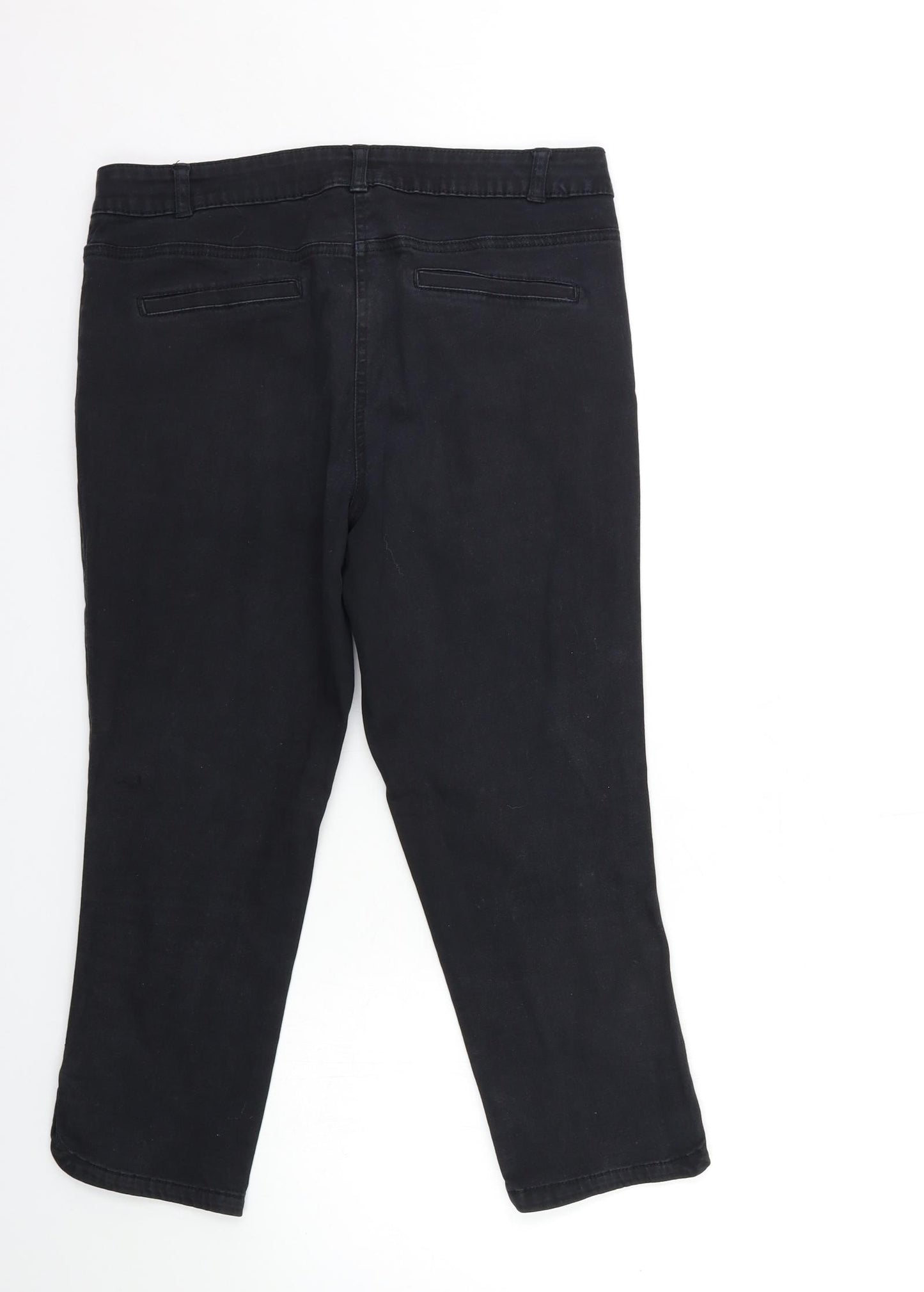 George Womens Black   Trousers  Size 12 L26 in