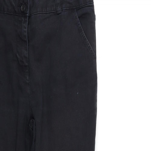 George Womens Black   Trousers  Size 12 L26 in