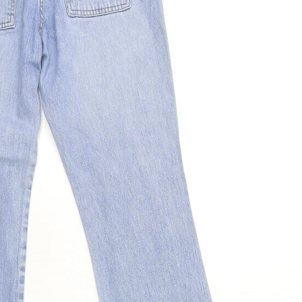tinster Womens Blue  Denim Flared Jeans Size 12 L30 in