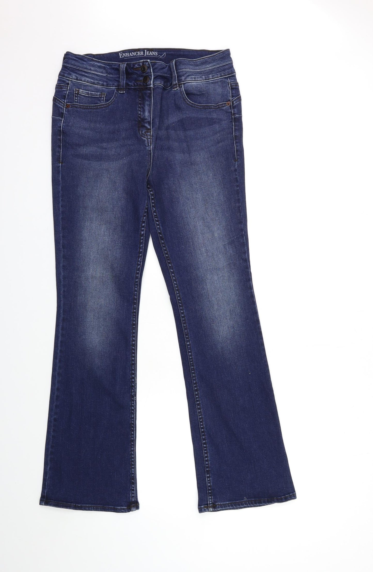 NEXT Womens Blue  Denim Flared Jeans Size 12 L31 in