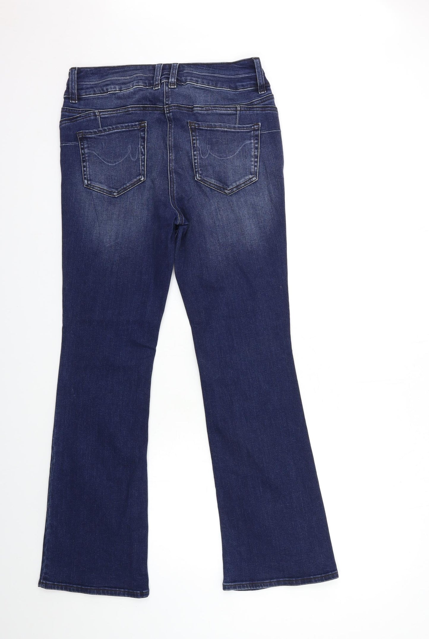 NEXT Womens Blue  Denim Flared Jeans Size 12 L31 in