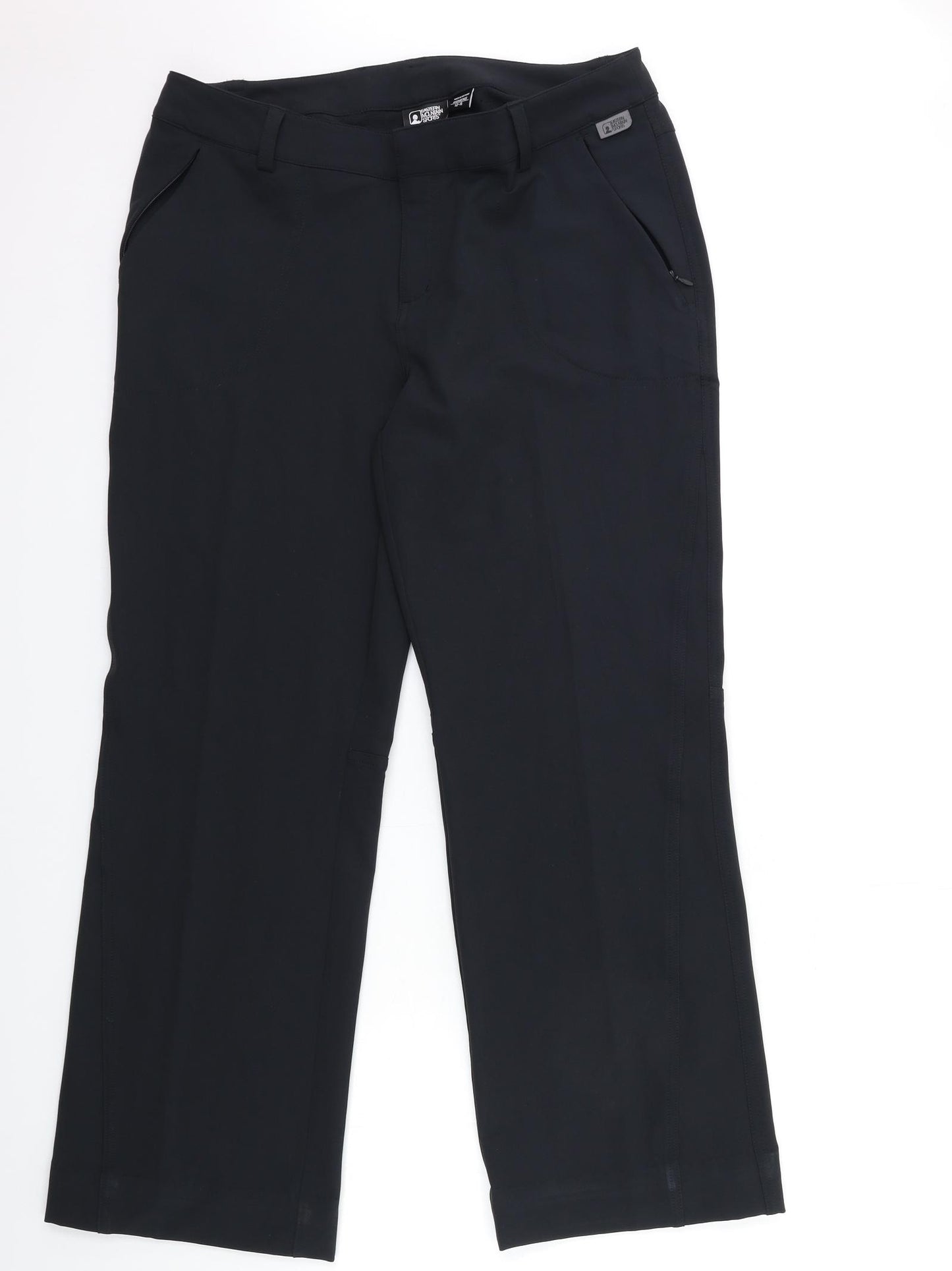 EASTERN MOUNTAIN SPORTS Womens Black   Trousers  Size 12 L30 in