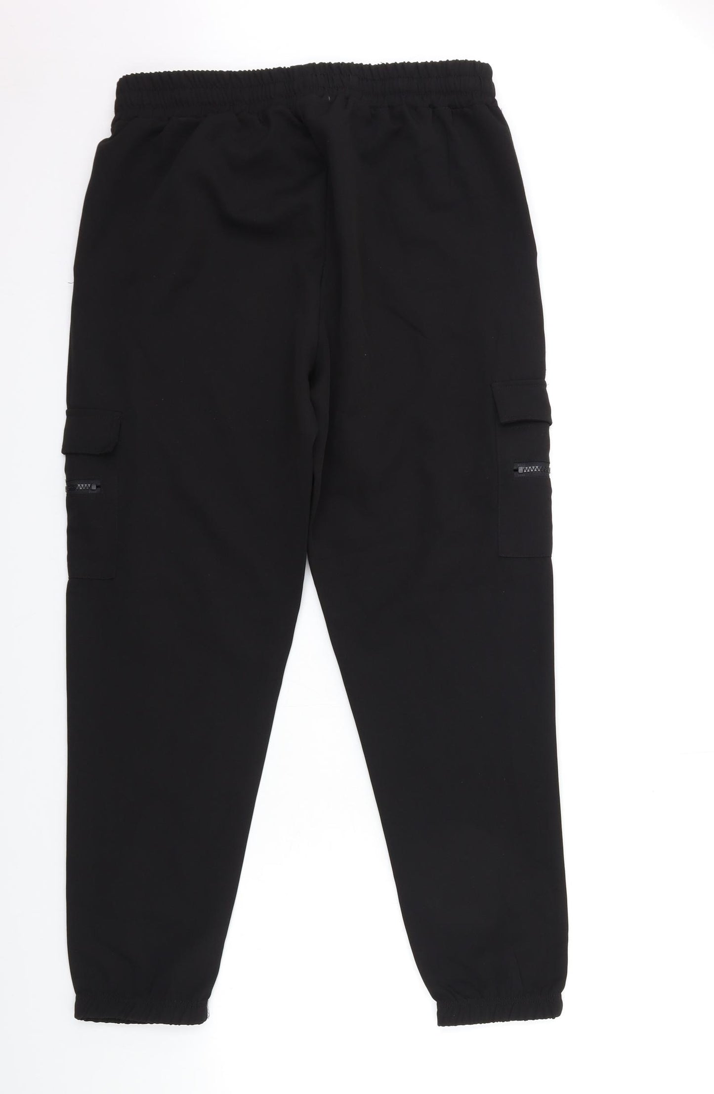 Primark Womens Black   Cargo Trousers Size 12 L29 in