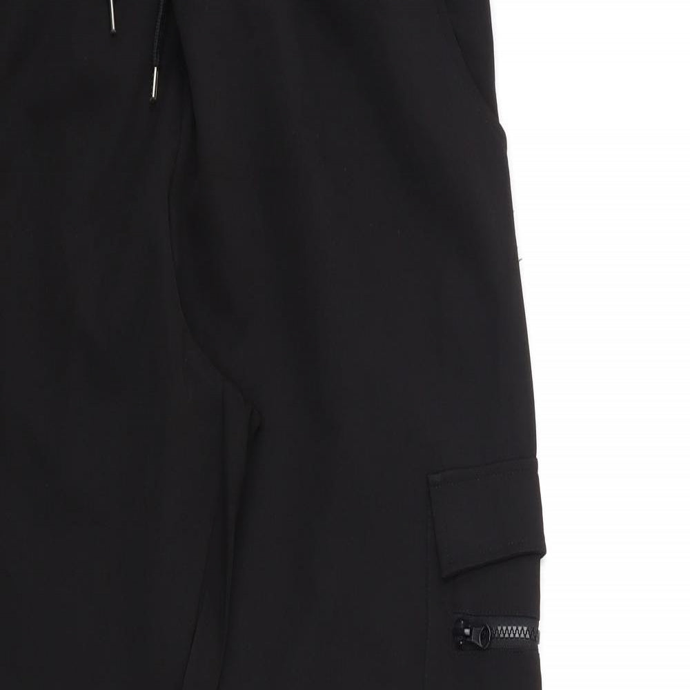 Primark Womens Black   Cargo Trousers Size 12 L29 in