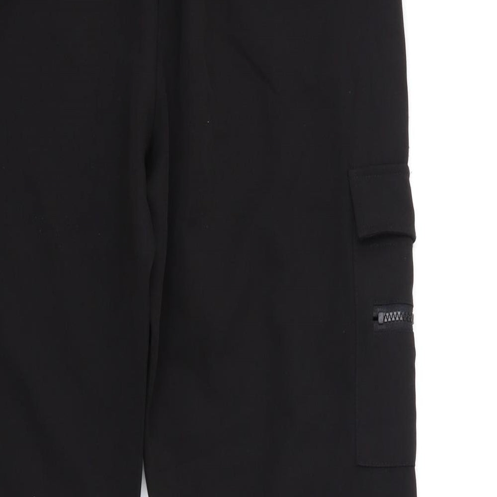 Primark Womens Black   Cargo Trousers Size 12 L29 in